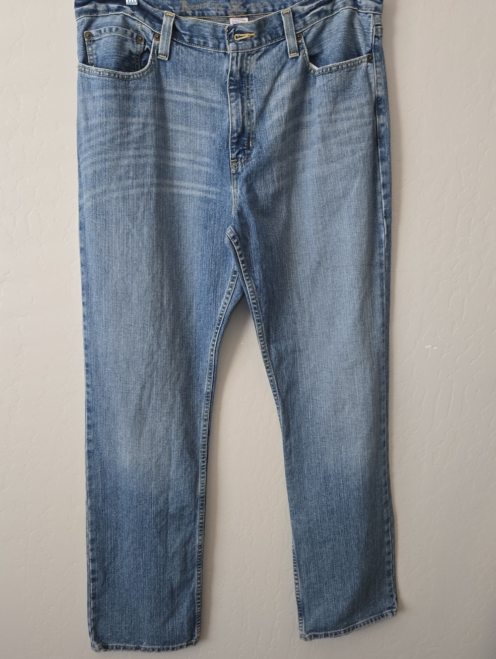 Men's Straight Light Blue Denim Jeans